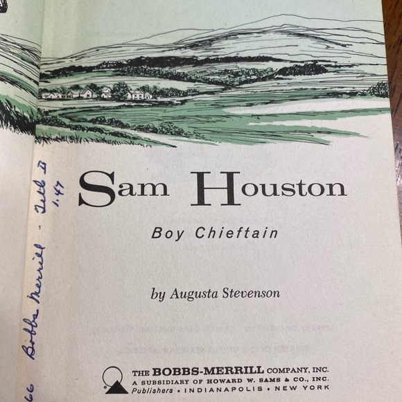 Sam Houston Boy Chieftain hardback and paperback Red Dog. - Picture 12 of 14